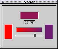 Colour Tweener allows the user to select any two colours and blend them together in any proportion.