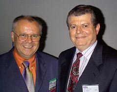 John Henshall with Gil Amelio